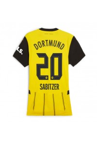 Borussia Dortmund Marcel Sabitzer #20 Jalkapallovaatteet Naisten Kotipaita 2024-25 Lyhythihainen